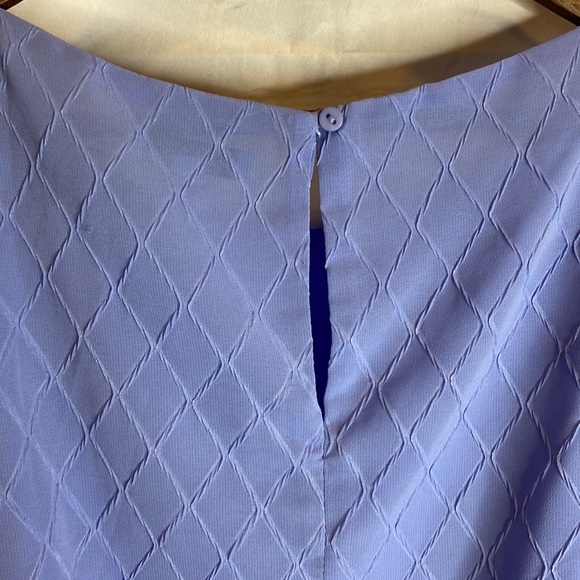 L. Love Blue Flutter Sleeve Blouse - Picture 7 of 7